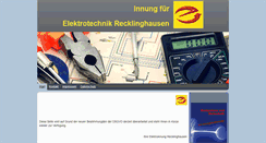 Desktop Screenshot of elektroinnung-recklinghausen.de